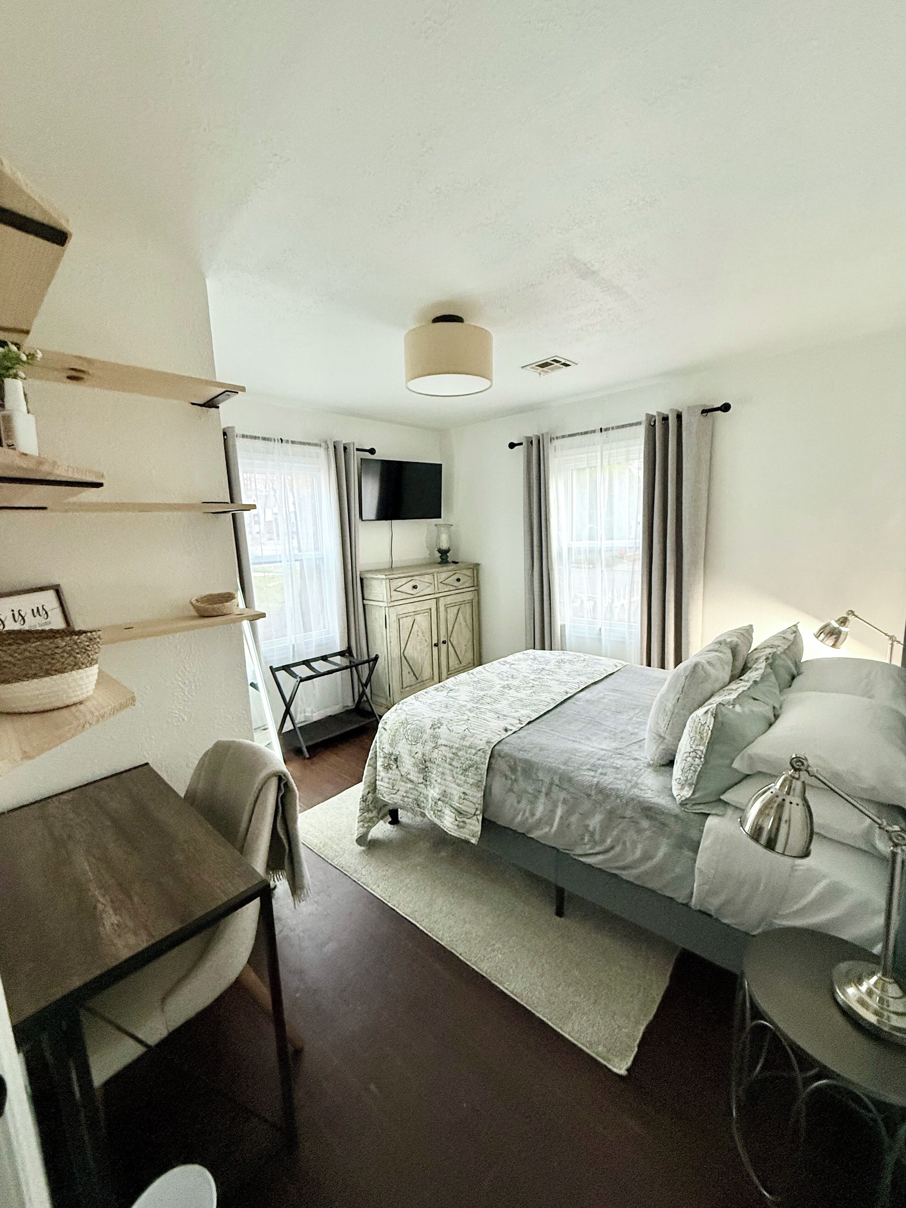 2 slaapkamers, een bureau, gratis wifi, beddengoed