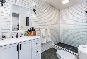 Regadera y secadora de cabello 