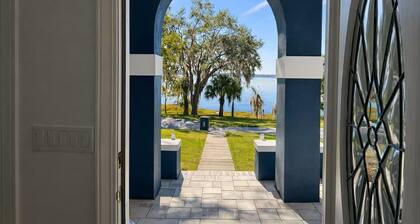 -Lakeshore Sunset Home with Heated Pool & Beachfront-