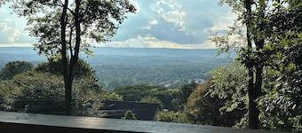 The VIEW !! Beautiful house on Big Ridge with spectacular view from front porch!