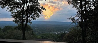 The VIEW !! Beautiful house on Big Ridge with spectacular view from front porch!