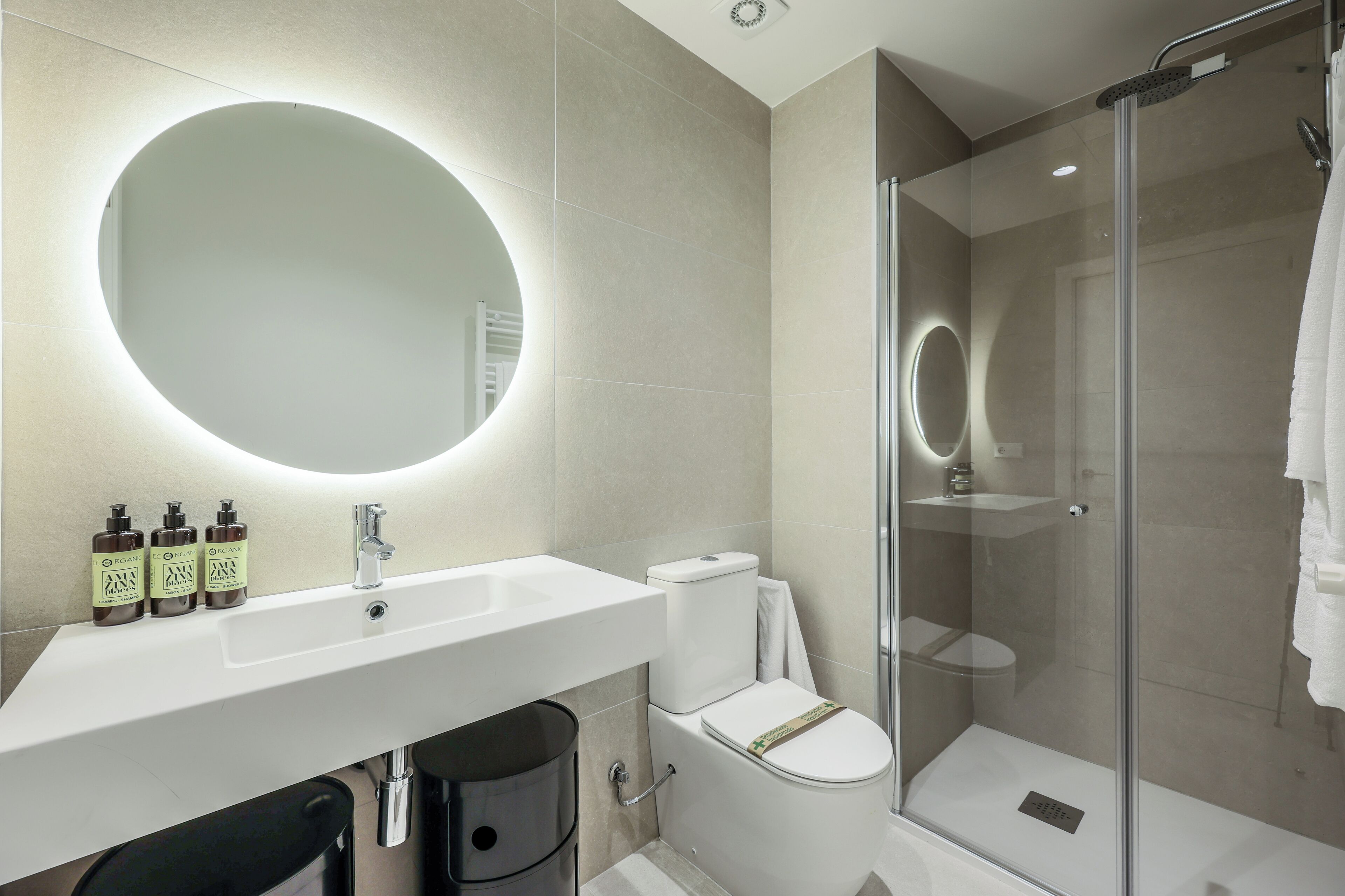 Deluxe Apartment | Bathroom | Shower, hair dryer, towels, soap