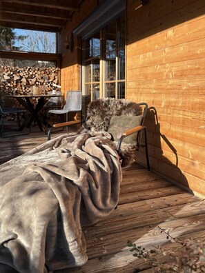 Terrace/patio - Zur Schmiede - Alpchalet EG in Kaltenbrunn (Garmisch-Partenkirchen)
