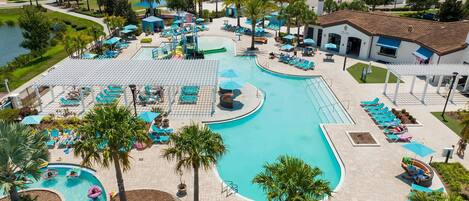 Piscine extérieure, piscine chauffée