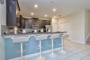 Fridge, microwave, oven, stovetop - 7BR Home for 15 w/ Private Pool – Champions (Davenport)