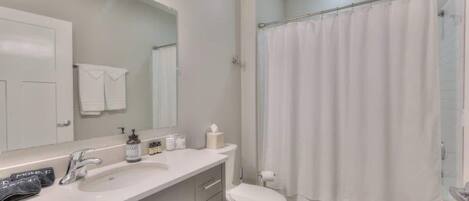 Shower, hair dryer