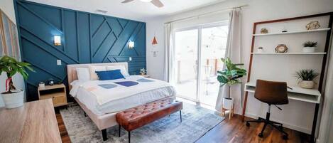 2 habitaciones, tabla de planchar con plancha, wifi y ropa de cama