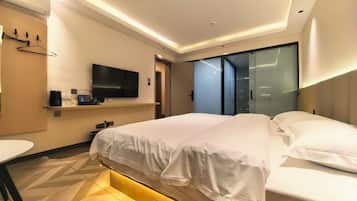 Desk, laptop workspace, free WiFi