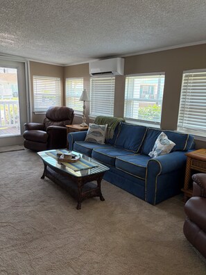 TV, books - 3 Bedroom Beach House in Gated Community w/Golf Cart and Private Beach Parking (surfside beach)