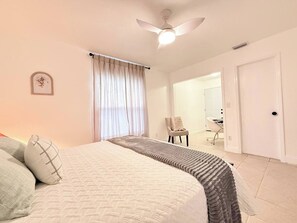 4 dormitorios, tabla de planchar con plancha, wifi y ropa de cama