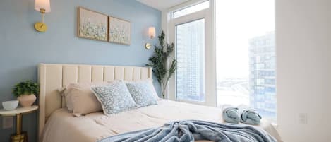 2 slaapkamers, een strijkplank/strijkijzer, wifi, beddengoed