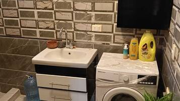Free toiletries, hair dryer, towels, soap