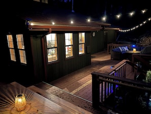 Terrace/patio - Cozy, peaceful mountain retreat in Lake Davis, Portola. Outdoor lover getaway! (Portola)