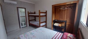 2 quartos, Wi-Fi de cortesia, roupa de cama