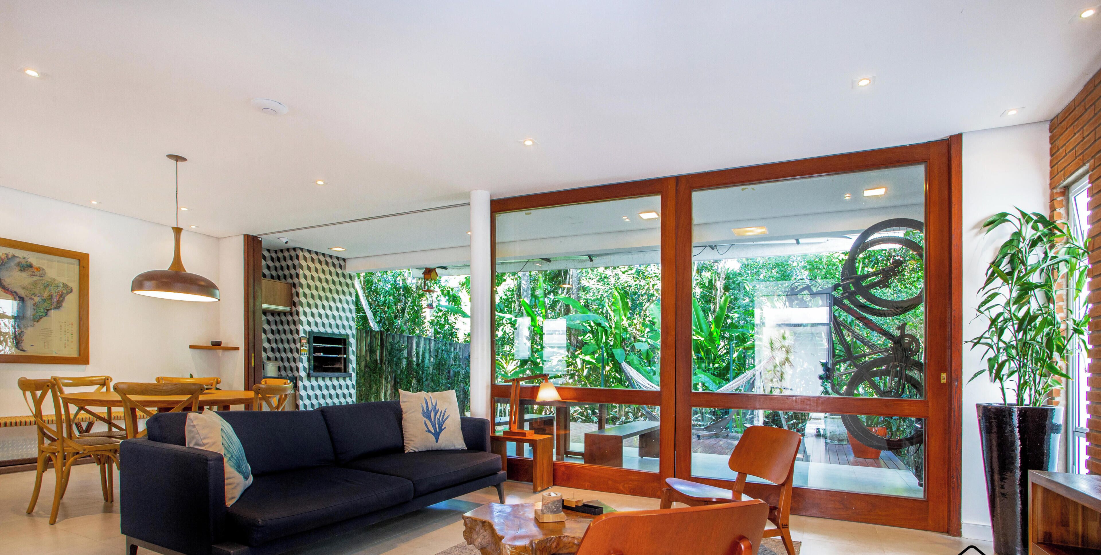 Casa, vista para o jardim | Área de estar