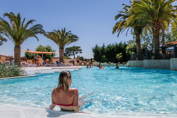 Una piscina riscaldata