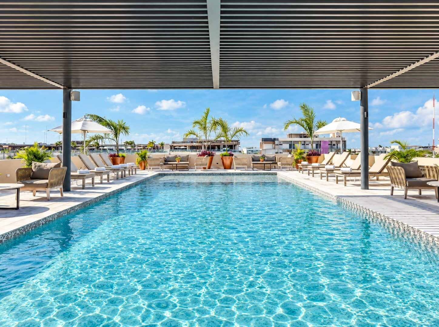 The rooftop is fully equipped so you only have to worry about enjoying the sun
