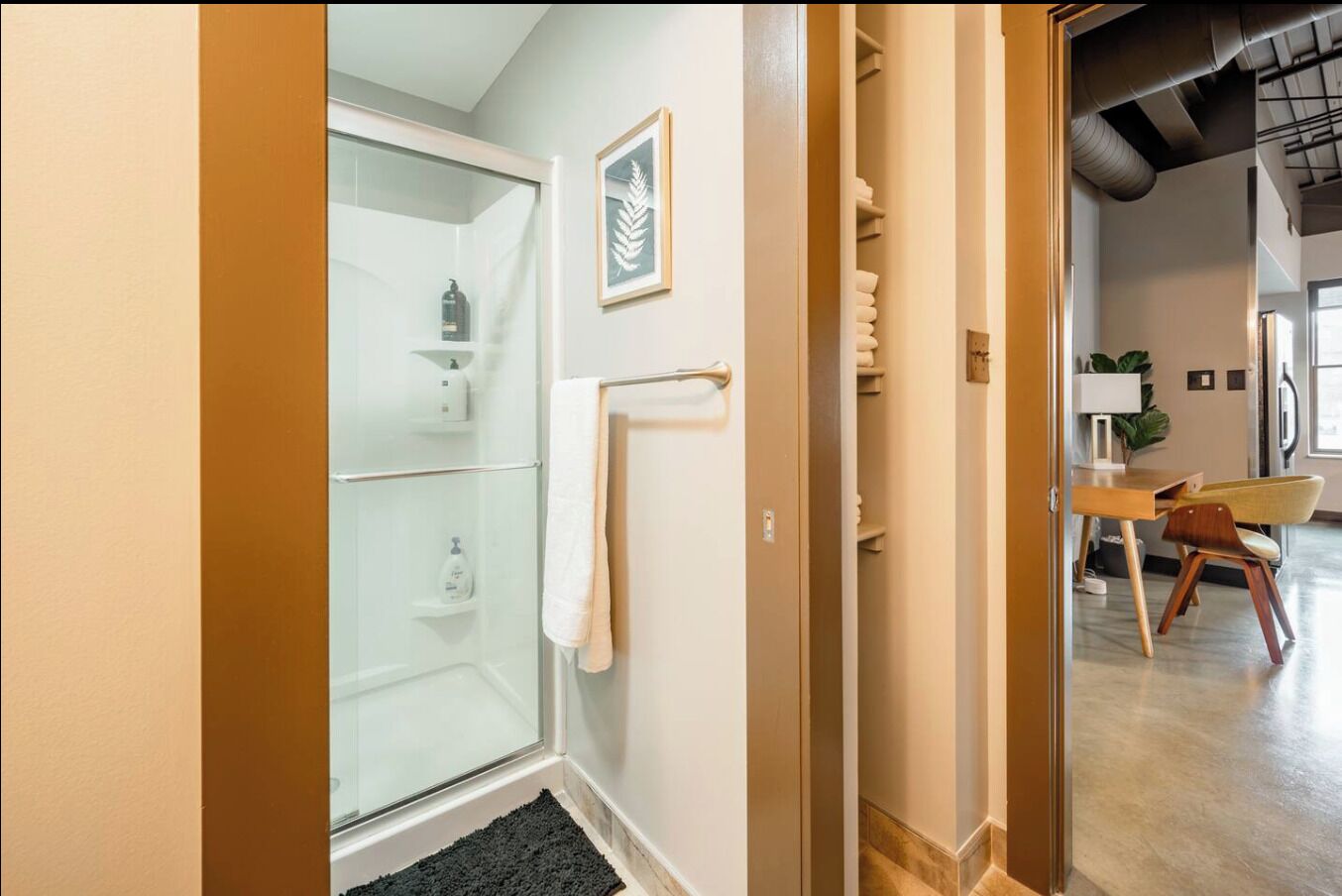 Towels, soap, toilet paper