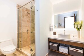 Shower, hair dryer - 1BR in top location w Ocean View (Playa del Carmen)