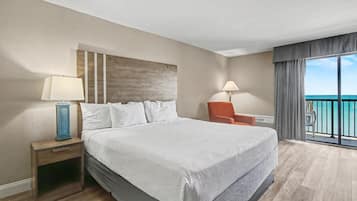 Chambre, 1 trÚs grand lit, vue océan (Oceanfront King Efficiency)