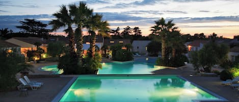 Una piscina riscaldata