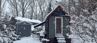 The Bumbleshack Creekside Tiny House in an Old Forest of Tuckasegee, NC