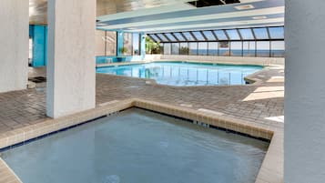Indoor pool, outdoor pool