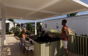 Outdoor dining - CampingSpa - Premium 3 – 6p (2) (La Couarde-sur-Mer)