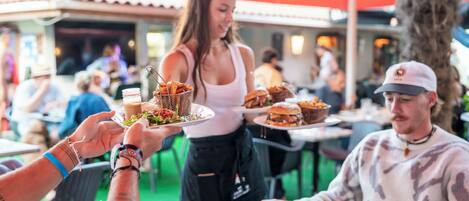 Opções para refeição ao ar livre