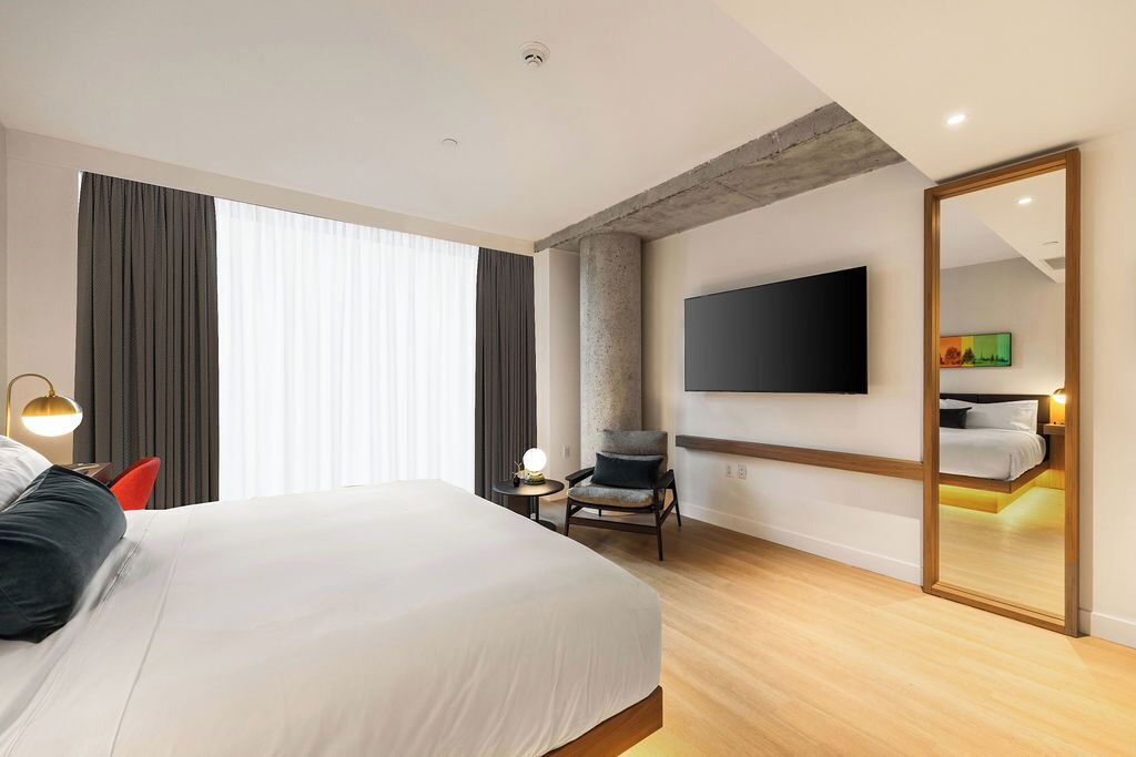 In-room safe, desk, blackout curtains, iron/ironing board