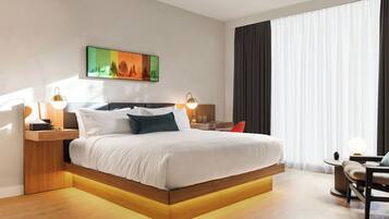 In-room safe, desk, blackout curtains, iron/ironing board