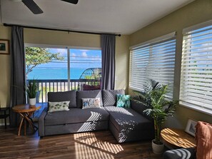 TV - Oceanfront Hauula Home - South Unit A - 30+ Days (Hauula)