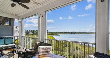 4BR Townhome w/ Pond Views | Decks & Pool + Beach