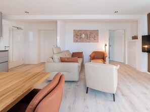 TV, stereo - Inseltörn apartment 9<br>Great apartment for 5 people & entry to the swimming pool (Büsum)