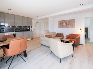 TV, stereo - Inseltörn apartment 9<br>Great apartment for 5 people & entry to the swimming pool (Büsum)