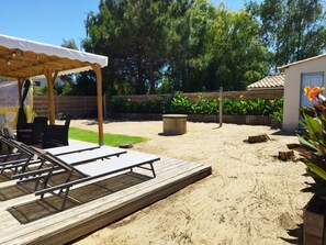 Terrace/patio - Renovated house near beach, with parking, ideal for 4/6 people (La Tranche-sur-Mer)