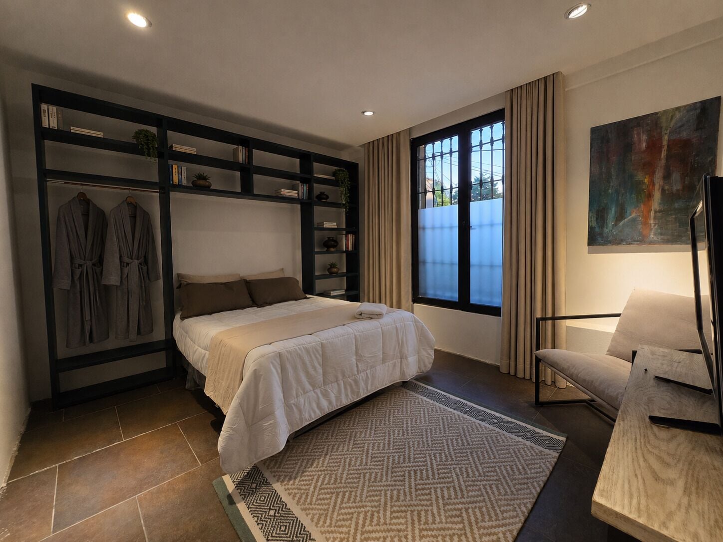 Quarto casal, vista para a cidade | Edredons de pluma, frigobar, cortinas blackout, quartos à prova de som