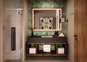 Shower, free toiletries, hair dryer, towels - Lopesan Caoba Lagoon Resort Spa & Casino (Punta Cana)