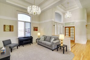 TV, fireplace, table football, books - Game Room & Playground! Huge Family Home in Orem (Orem)