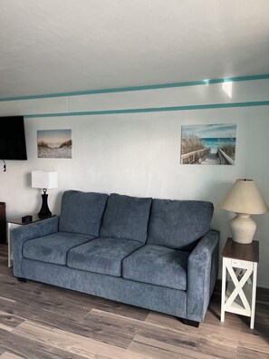 TV - Welcome to Unit 227 — Ocean View, Balcony, Parking & Wi-Fi (Cedar Key)