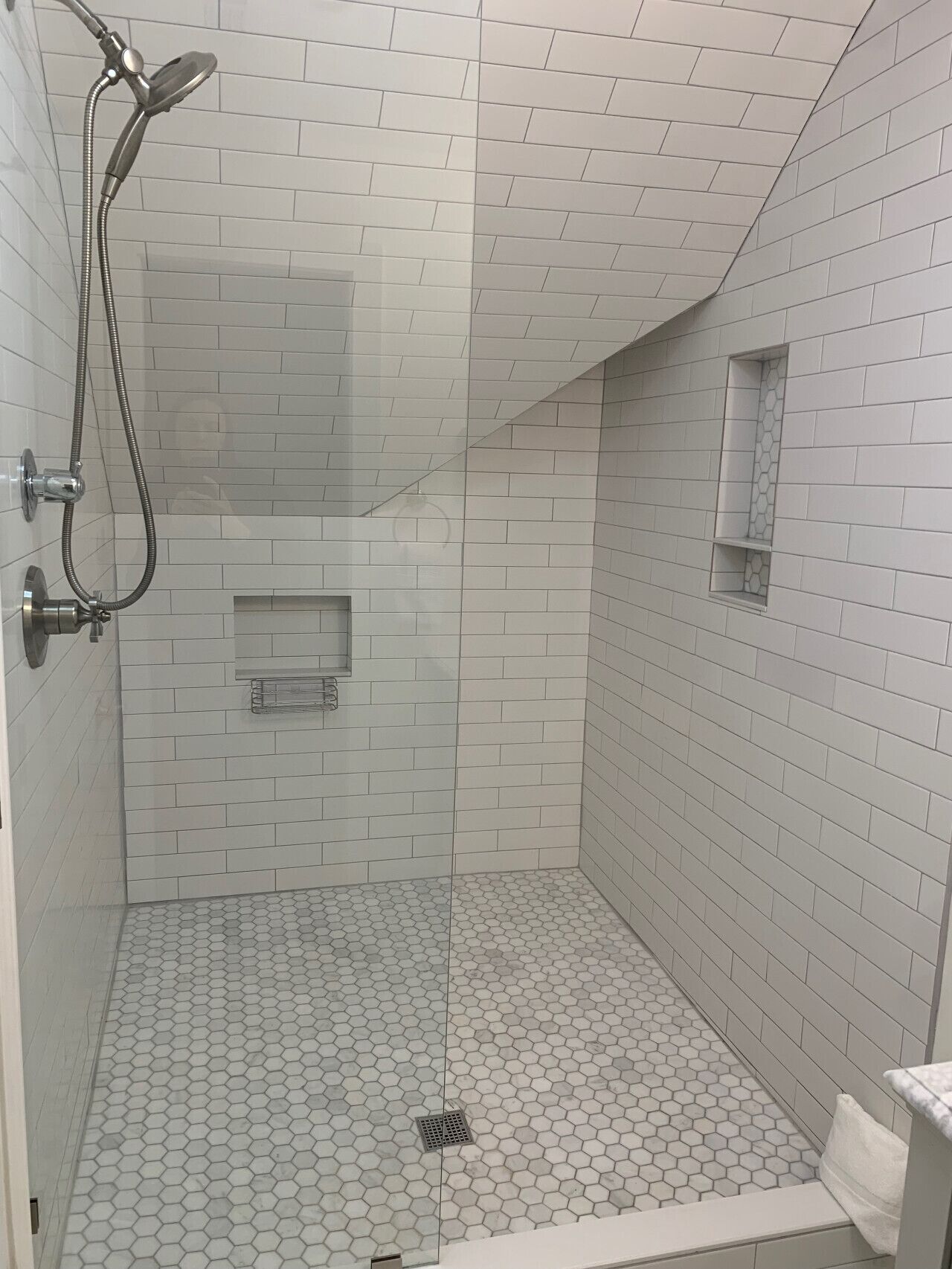 Hair dryer, towels
