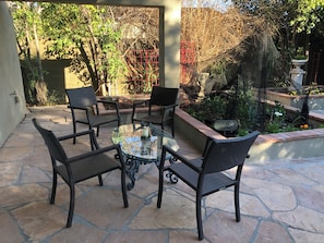 Outdoor dining - Historic 3 bdrm home fully renovated in North Encanto with lush landscape (Phoenix)