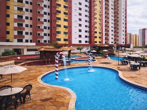 Outdoor pool, a heated pool - Caldas Novas - Golden Dolphin Supreme (Caldas Novas)