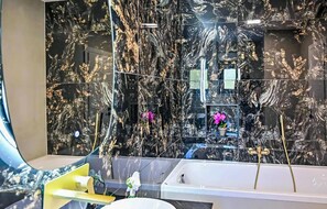 Shower, hair dryer