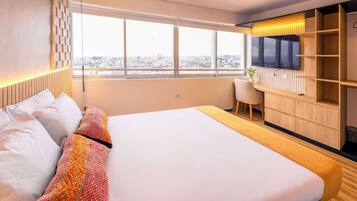 Kamar Double, pemandangan kota | Kedap suara dan Wi-Fi gratis
