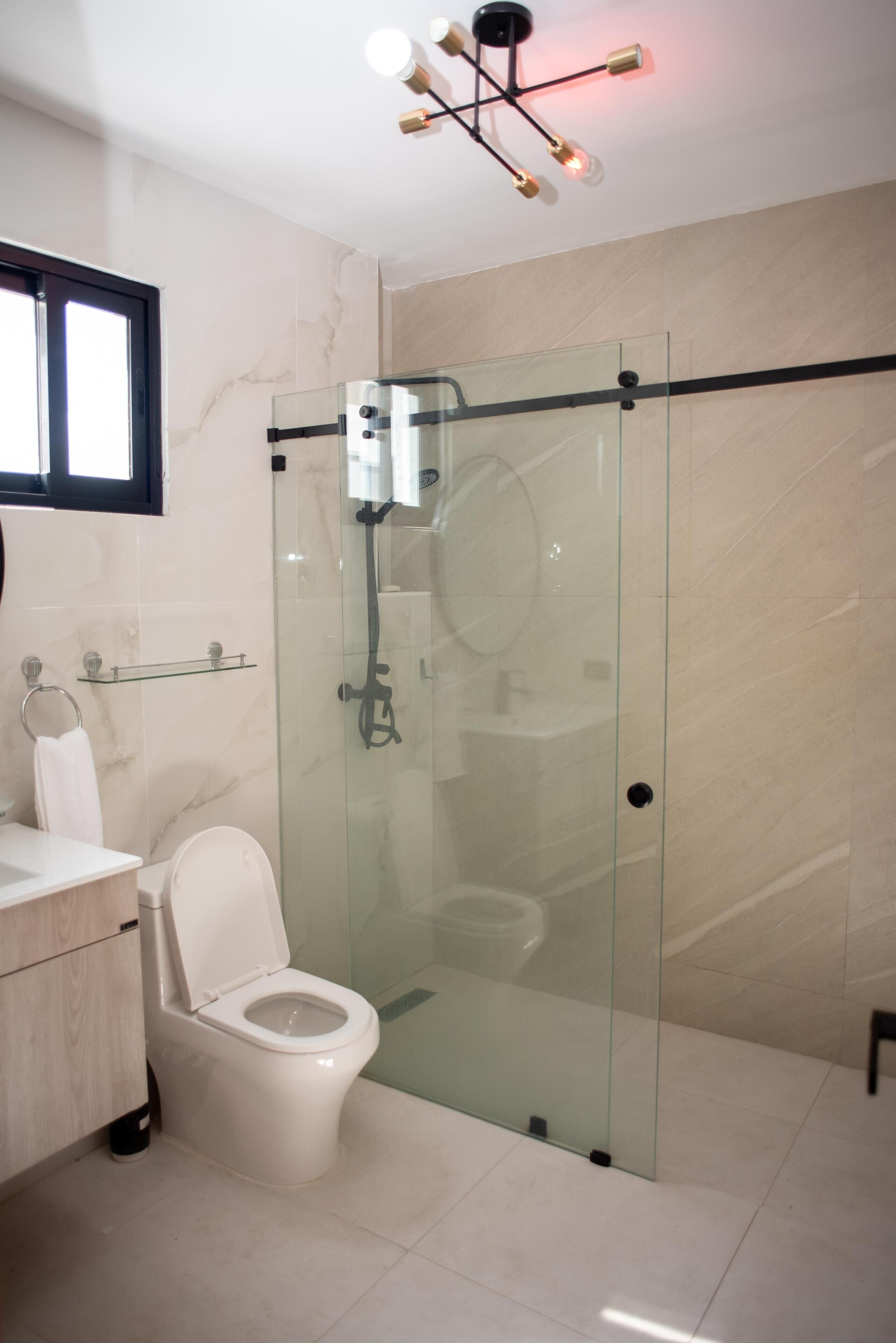 Towels, soap, toilet paper