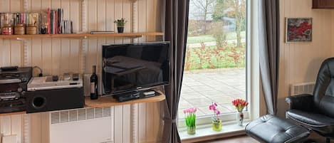 TV connectée, cheminée
