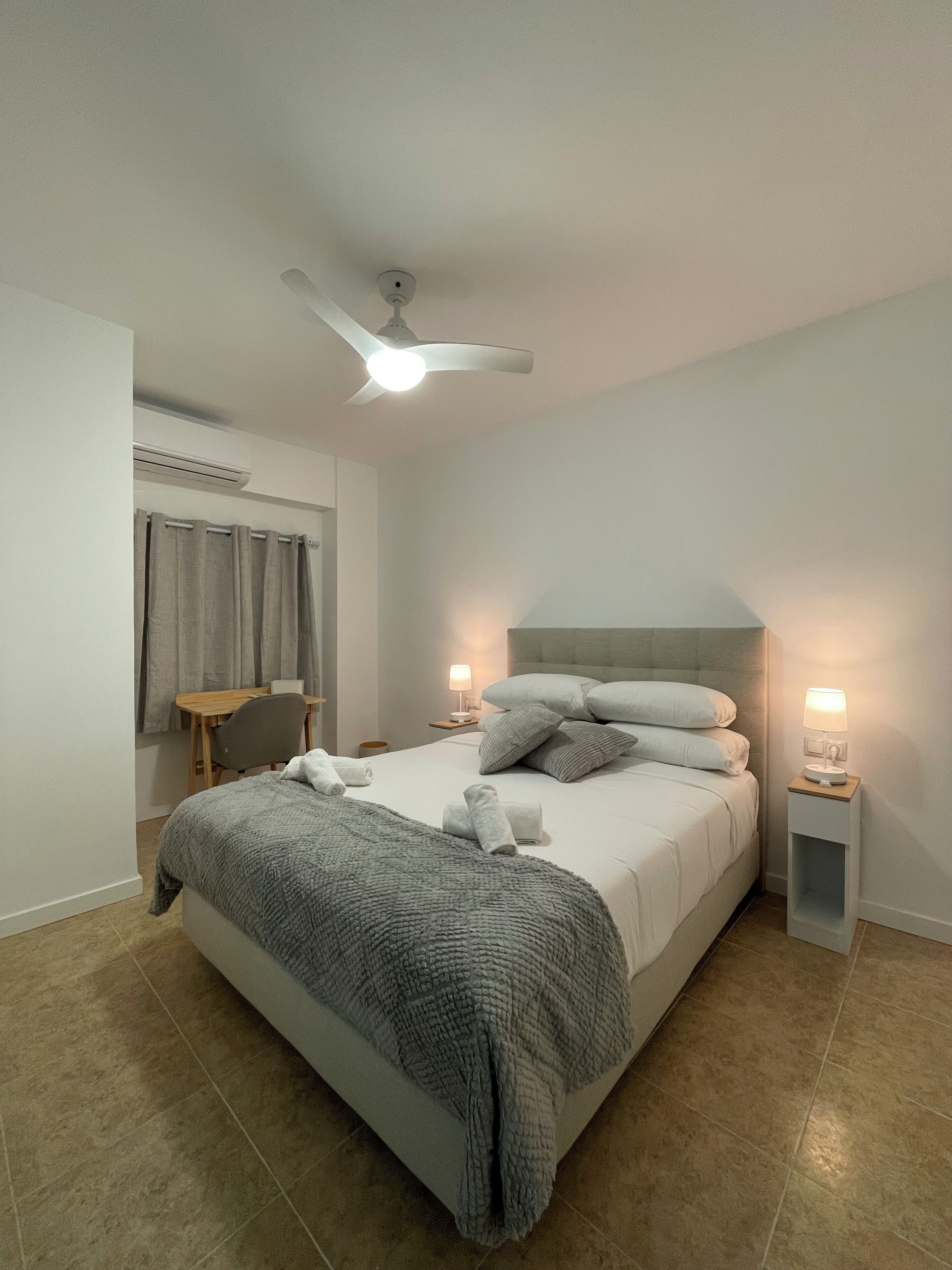 Standard Double Room | Desk, laptop workspace, blackout drapes, iron/ironing board