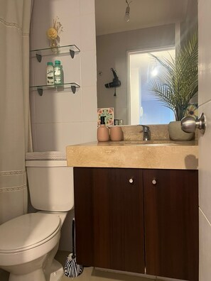 Asciugacapelli, asciugamani, sapone, carta igienica