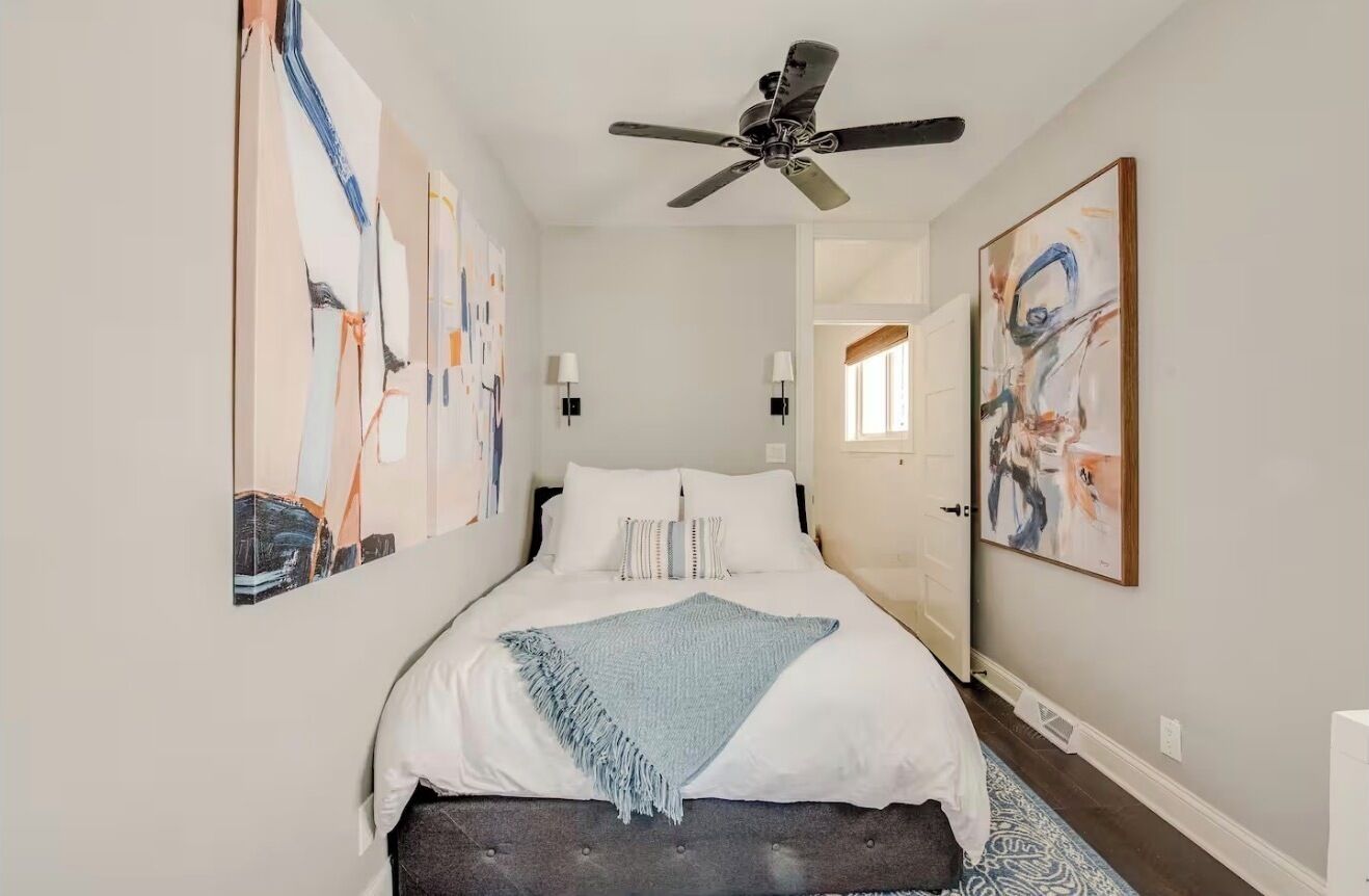 1 bedroom, iron/ironing board, travel crib, free WiFi